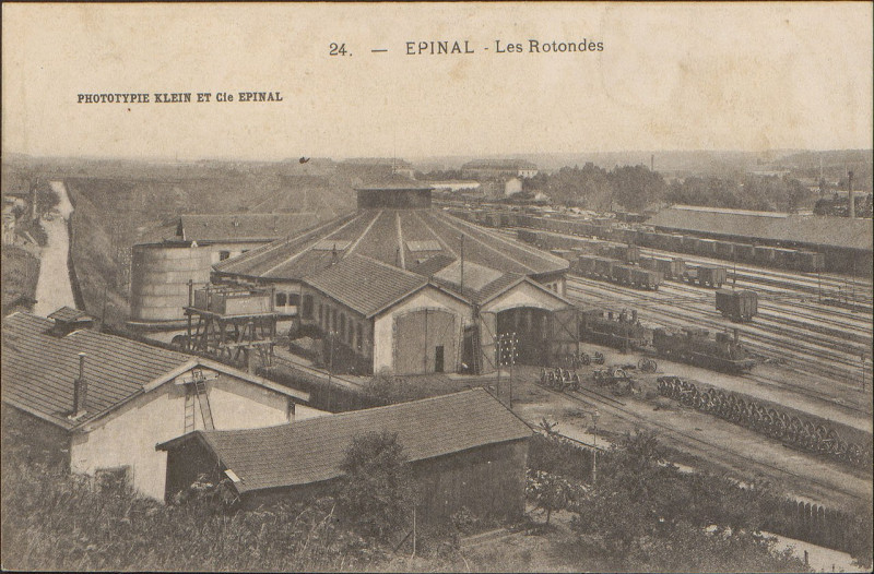 Carte postale ancienne Carte postale, Epinal, Les Rotondes