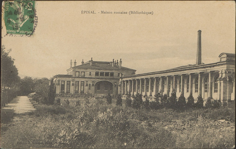 Carte postale ancienne Carte Postale, Epinal, Maison romaine (Bibliothèque)