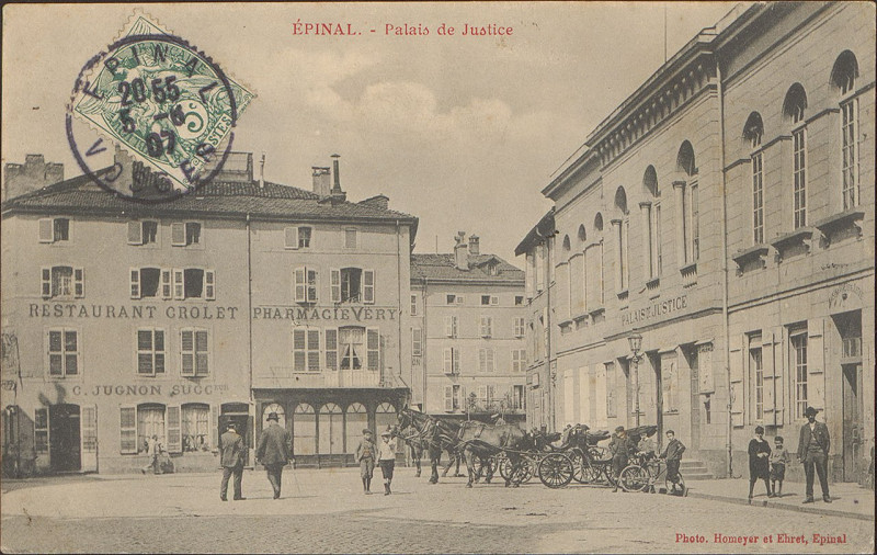 Carte postale ancienne Carte postale, Epinal, Palais de Justice 2