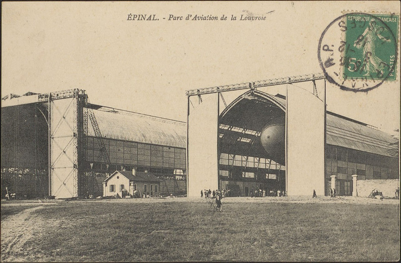 Carte postale ancienne Carte postale, Epinal, Parc d'Aviation de la Louvroie