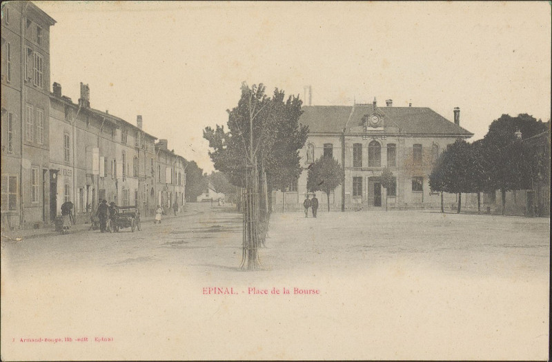 Carte postale ancienne Carte Postale, Epinal, Place de la Bourse 2