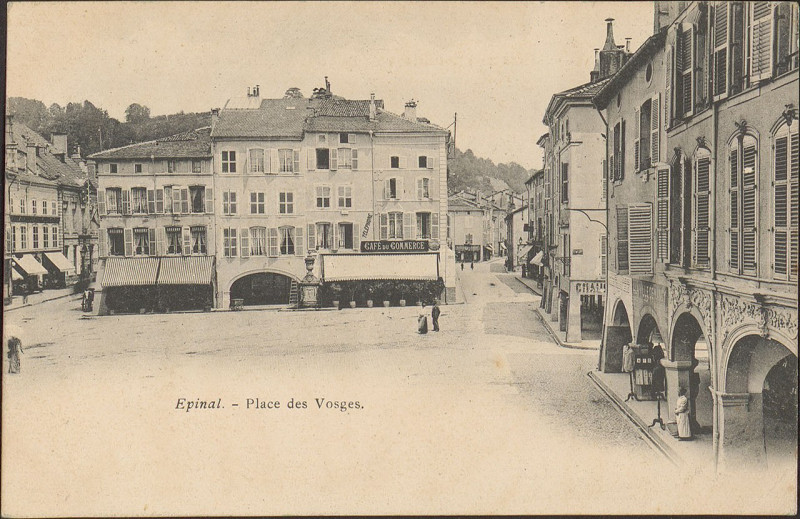 Carte postale ancienne Carte postale, Epinal, Place des Vosges 6