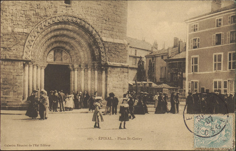 Carte postale ancienne Carte postale, Epinal, Place St-Goéry