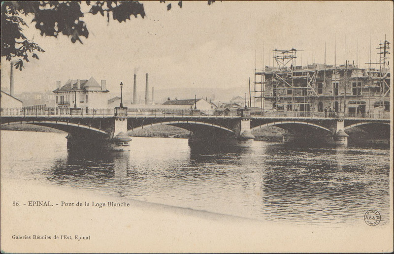Carte postale ancienne Carte Postale, Epinal, Pont de la Loge Blanche