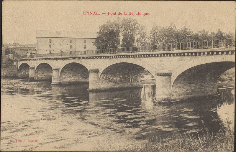 Carte postale ancienne Carte Postale, Epinal, Pont de la République