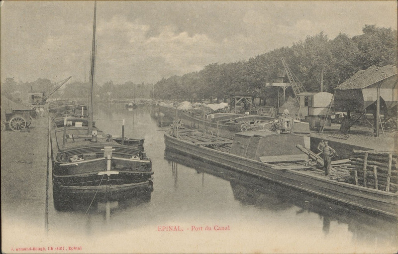 Carte postale ancienne Carte postale, Epinal, Port du Canal 2