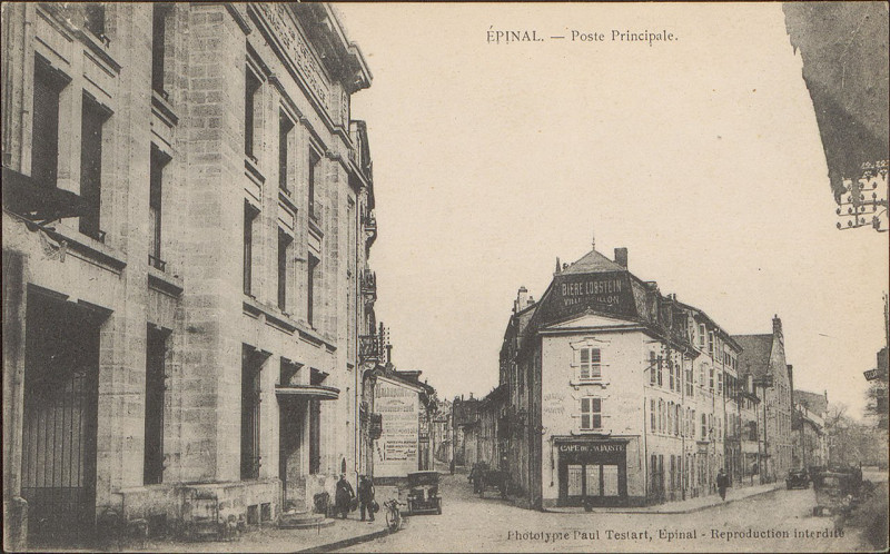 Carte postale ancienne Carte postale, Epinal, Poste Principale
