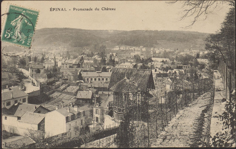 Carte postale ancienne Carte Postale, Epinal, Promenade du Château