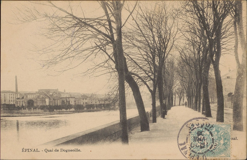 Carte postale ancienne Carte Postale, Epinal, Quai de Dogneoille