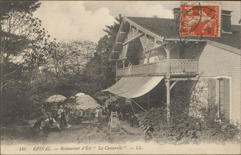 Carte postale ancienne Carte postale, Epinal, Restaurant d'Eté La Camerelle