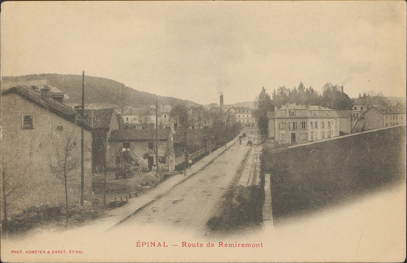 Carte postale ancienne Carte postale, Epinal, Route de Remiremont