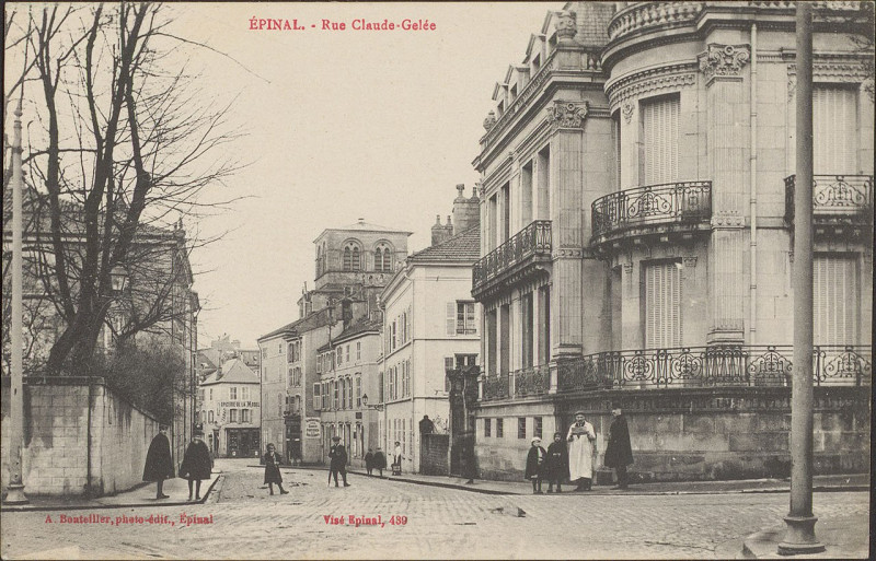Carte postale ancienne Carte Postale, Epinal, Rue Claude-Gelée