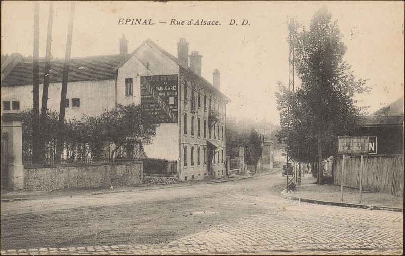 Carte postale ancienne Carte postale, Epinal, Rue d'Alsace