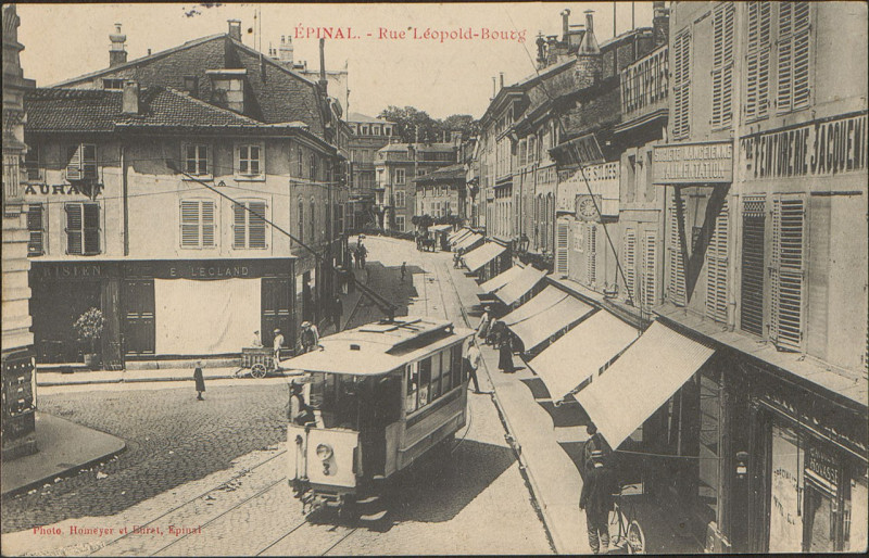 Carte postale ancienne Carte postale, Epinal, Rue de Léopold-Bourg