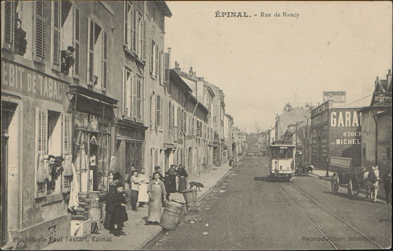 Carte postale ancienne Carte postale, Epinal, Rue de Nancy 7