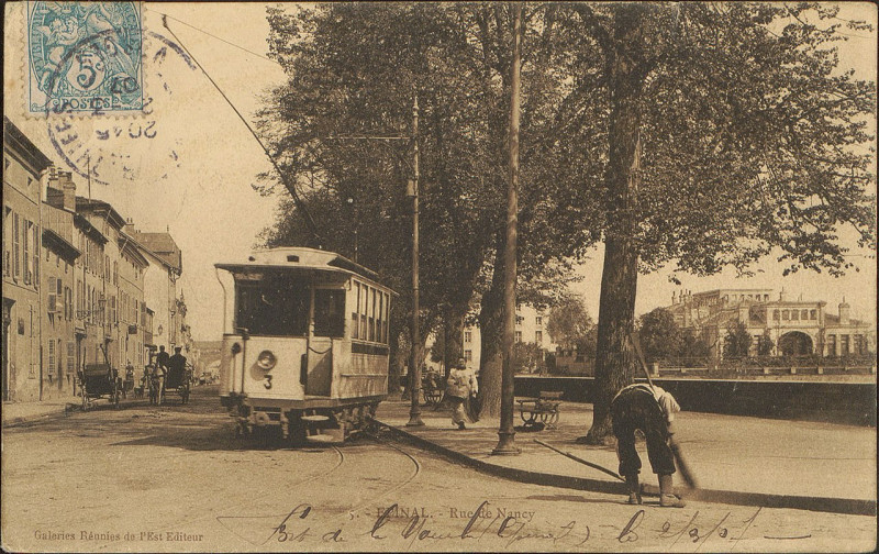 Carte postale ancienne Carte postale, Epinal, Rue de Nancy 9