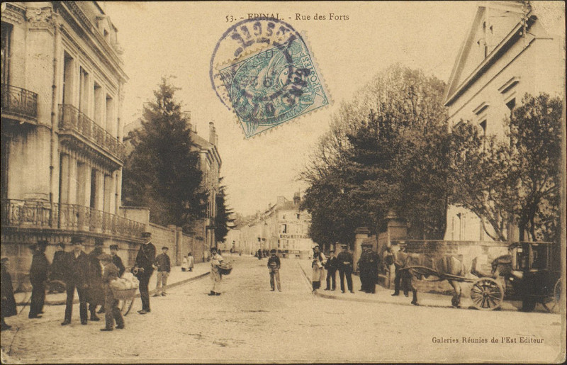 Carte postale ancienne Carte postale, Epinal, Rue des Forts 3