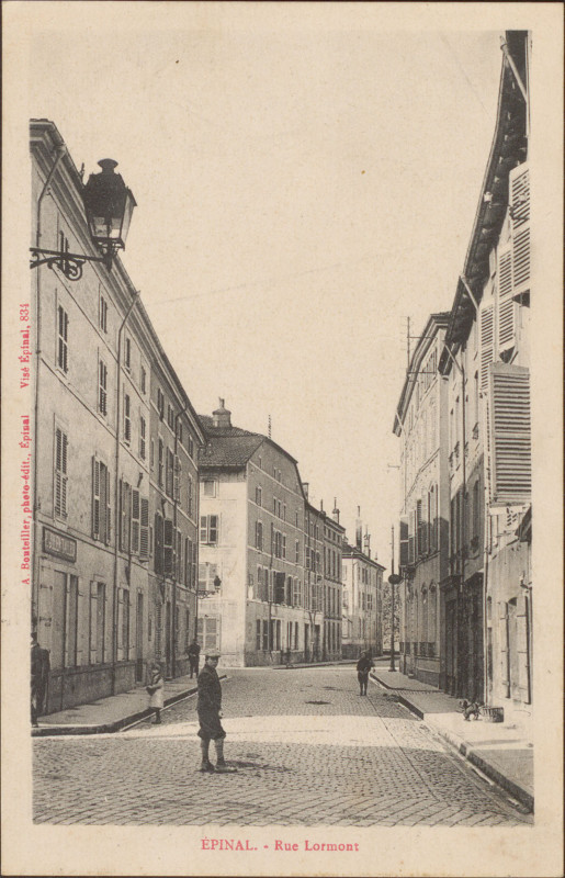 Carte postale ancienne Carte postale, Epinal, Rue Lormont