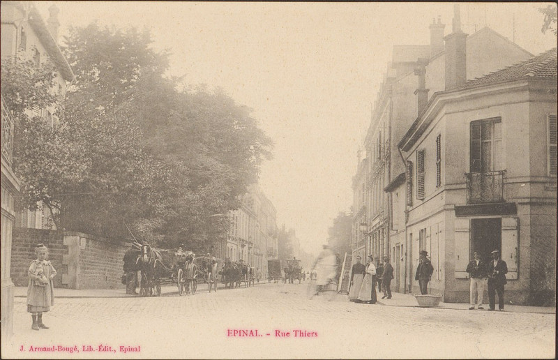 Carte postale ancienne Carte postale, Epinal, Rue Thiers 4