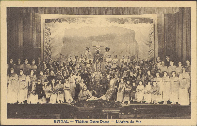 Carte postale ancienne Carte postale, Epinal, Théâtre Notre-Dame, L'Arbre de Vie