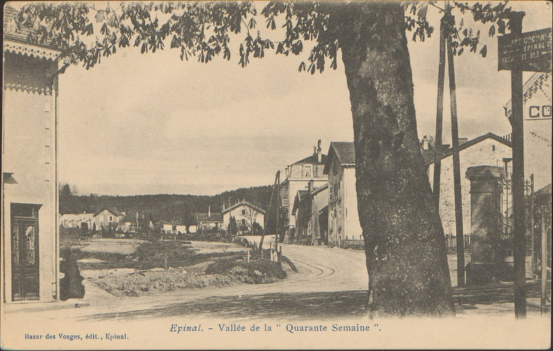 Carte postale ancienne Carte postale, Epinal, Vallée de la Quarante Semaine