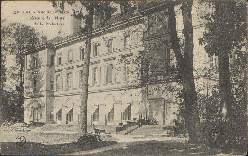 Carte postale ancienne Carte Postale, Epinal, Vue de la façade, Intérieur de l'Hôtel de la Préfecture