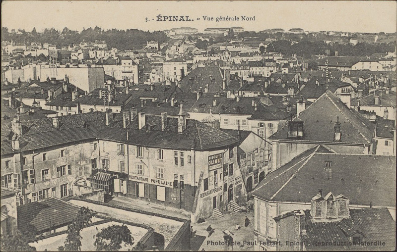 Carte postale ancienne Carte Postale, Epinal, Vue générale nord