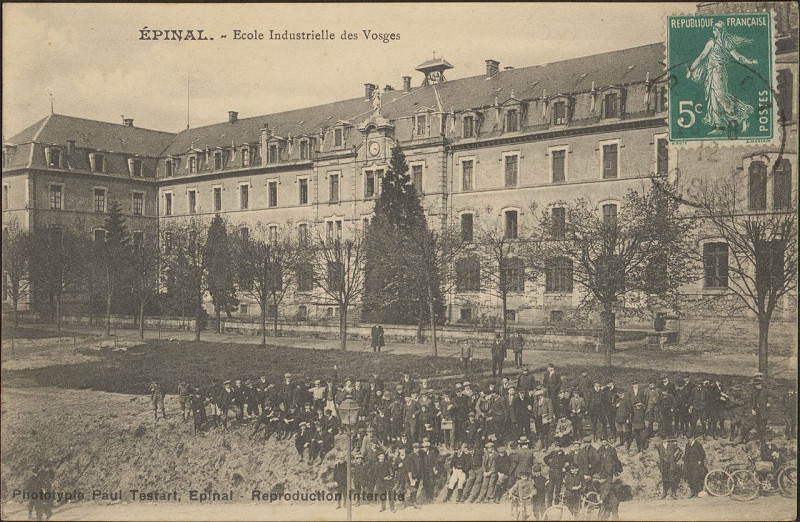 Carte postale ancienne Carte postale, Epinal, Ecole Industrielle des Vosges