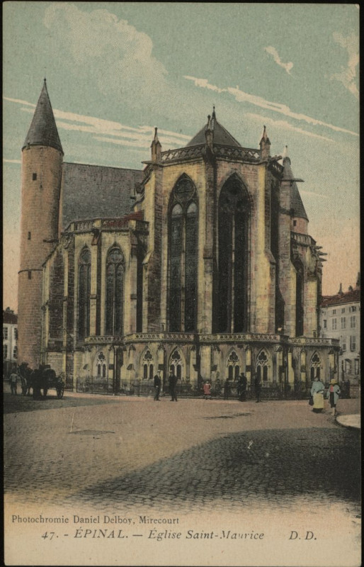 Carte postale ancienne Carte Postale, Epinal, Eglise Saint-Maurice