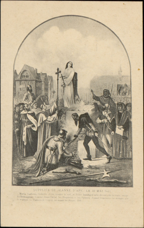 Carte postale ancienne Supplice de Jeanne d'Arc le 30 mai 1431 … Cp 5521 Pr