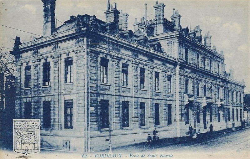Carte postale ancienne Bordeaux - Ecole de Santé Navale (Anon) à Bordeaux