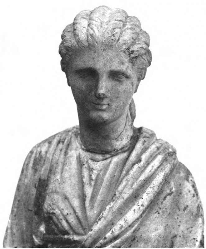 Carte postale ancienne Statue of Corinna (Revue archéologique 1900 36,II)