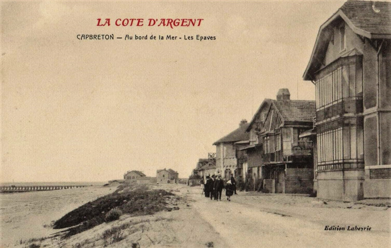 Carte postale ancienne Capbreton les Epaves à Capbreton