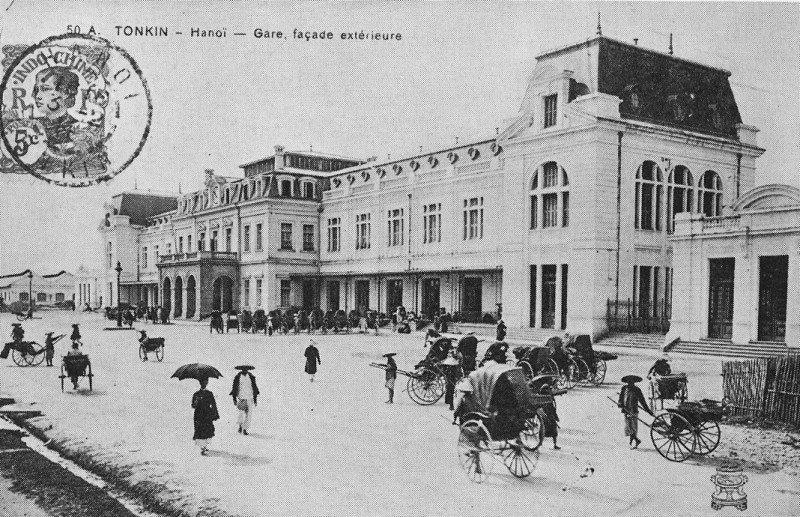 Carte postale ancienne Ga Hàng Cỏ