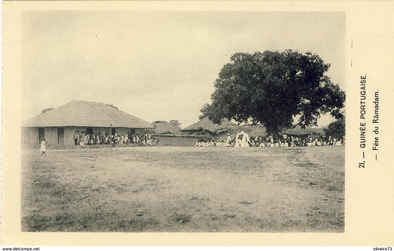 Carte postale ancienne Dc - Dal No 21 - Guinée Portugaise - Fête du Ramadan