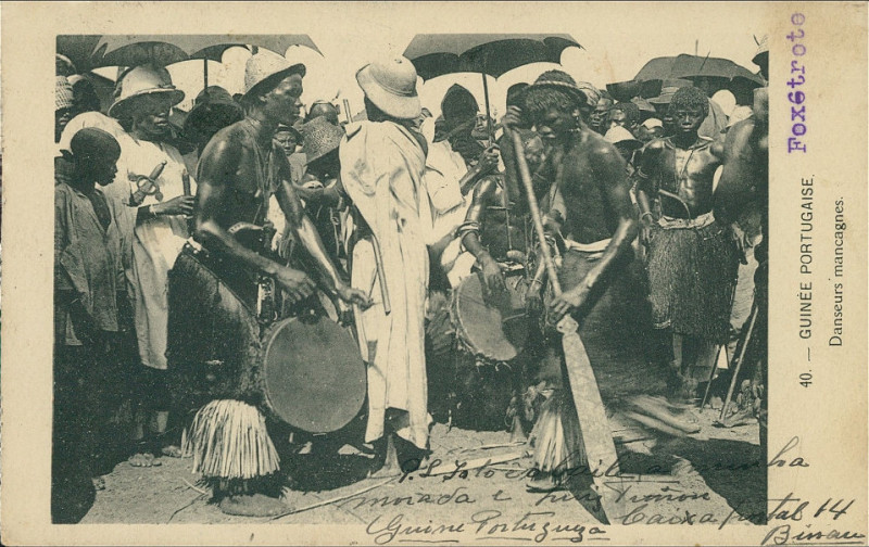 Carte postale ancienne Dc - Dal No 40 - Guinee Portugaise - Danseurs mancagnes