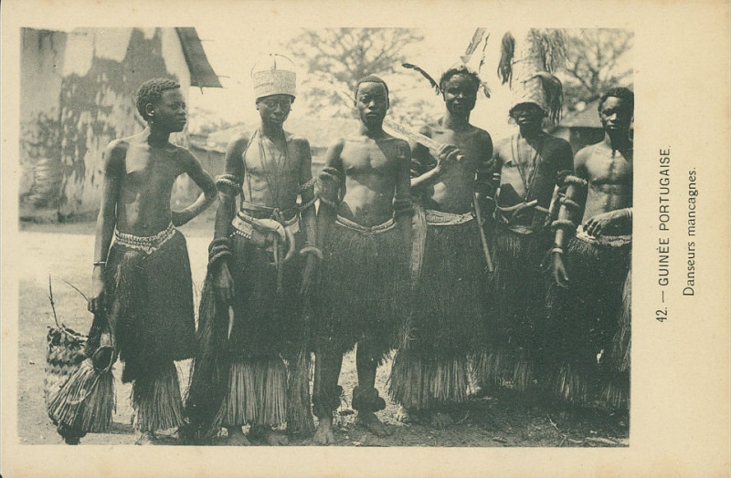 Carte postale ancienne Dc - Dal No 42 - Guinee Portugaise - Danseurs mancagnes