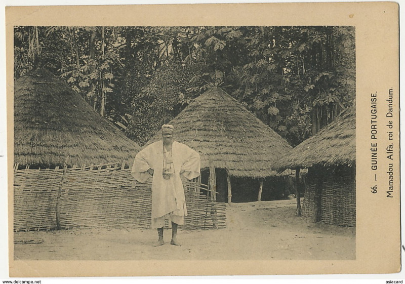 Carte postale ancienne Dc - Dal No 66 - Guinée Portugaise - Mamadou Alfà, Roi de Dandum