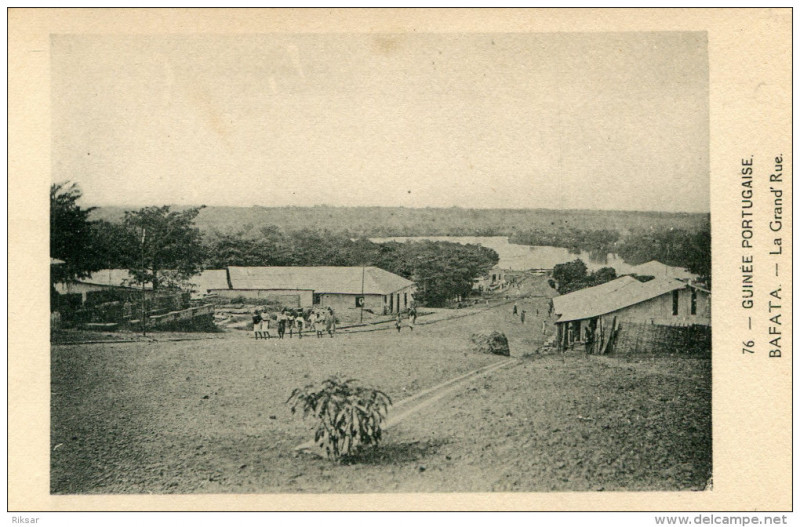 Carte postale ancienne Dc - Dal No 76 - Guinee Portugaise - Bafata - La Grand' Rue