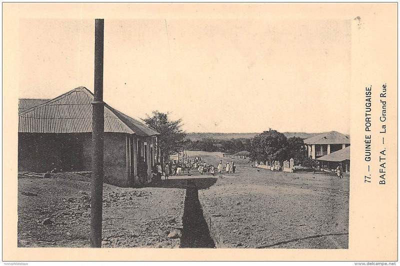 Carte postale ancienne Dc - Dal No 77 - Guinee Portugaise - Bafata - La Grand' Rue