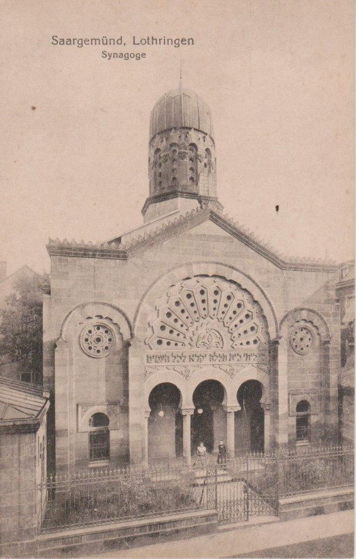Carte postale ancienne Saargemünd. Synagoge (01) à Sarreguemines