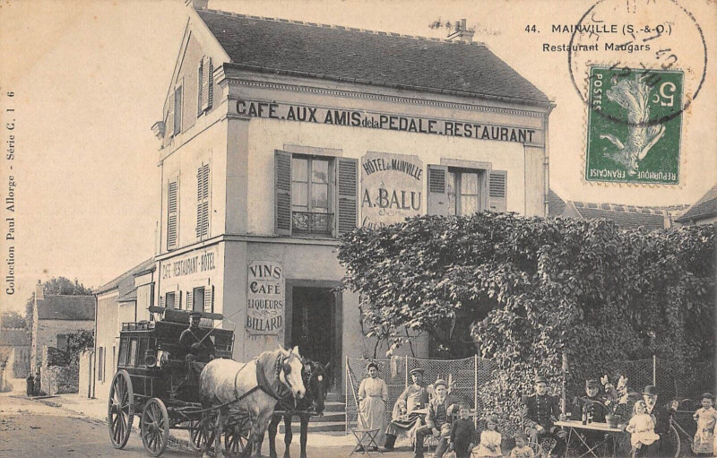 Carte postale ancienne Mainville Restaurant Maugars