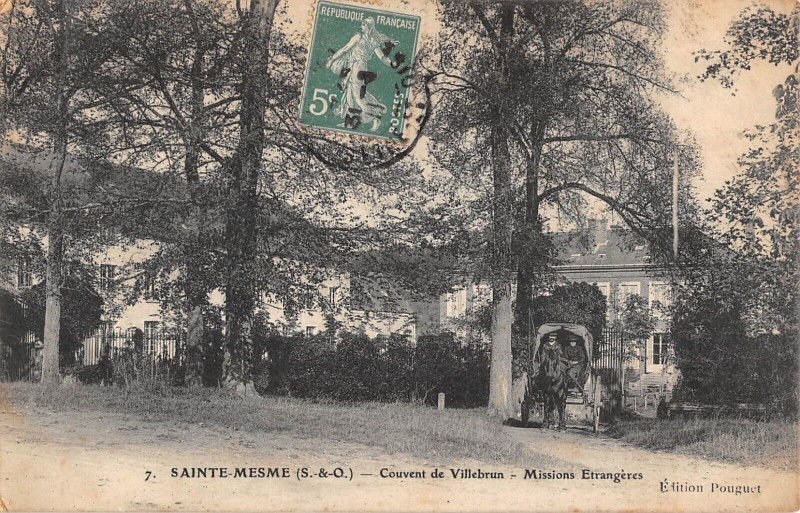 Carte postale ancienne Sainte Mesme Couvent De Villebrun Missions Etrangeres à Sainte-Mesme