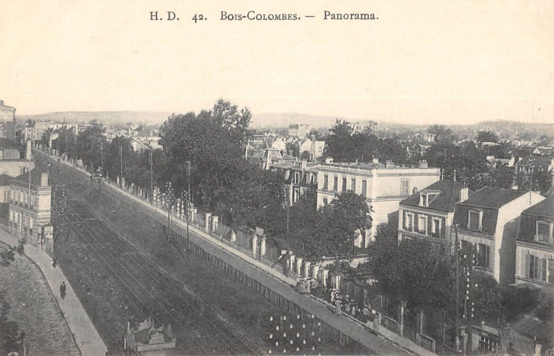 Carte postale ancienne Bois Colombes Panorama à Bois-Colombes