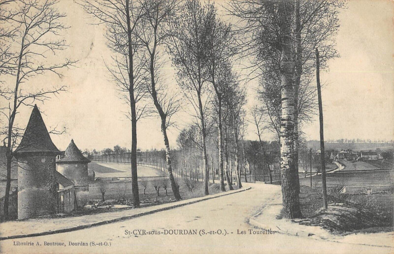 Carte postale ancienne Saint Cyr Sous Dourdan Les Tourelles à Dourdan