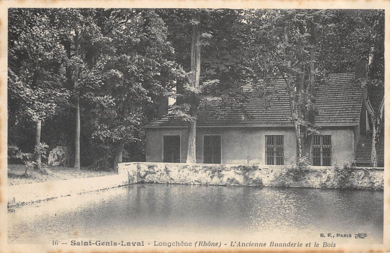Carte postale ancienne Saint Genis Laval Longchene Ancienne Buanderie à Saint-Genis-Laval