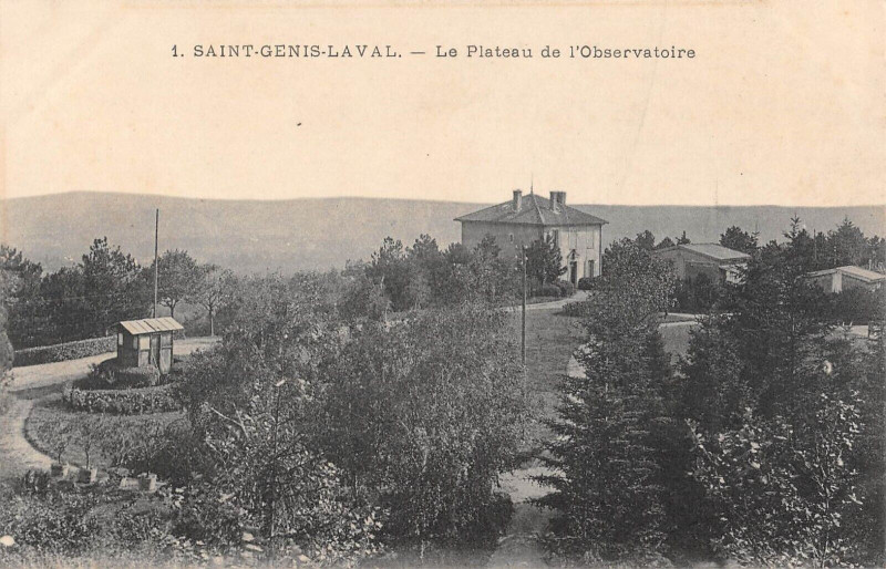 Carte postale ancienne Saint Genis Laval Plateau De L'Observatoire à Saint-Genis-Laval