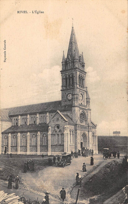 Carte postale ancienne Rives L'Eglise à Rives
