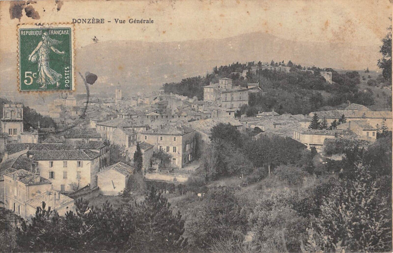 Carte postale ancienne Donzere Vue Generale