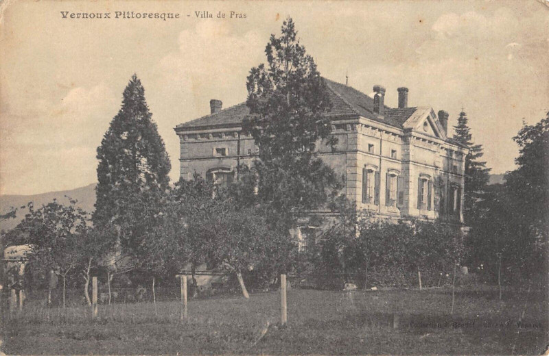 Carte postale ancienne Vernoux Pittoresque Villa De Pras